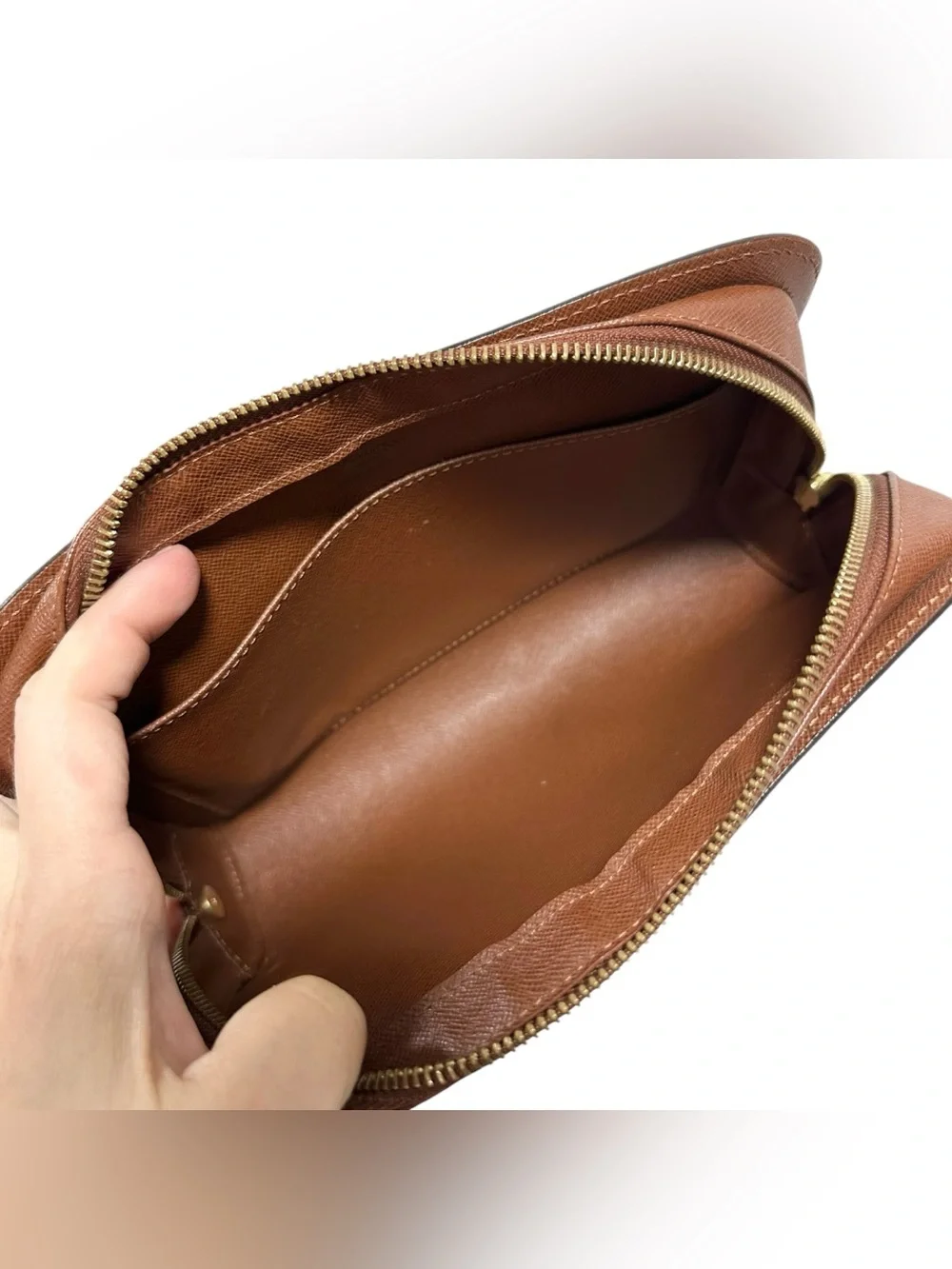 Louis Vuitton Monogram Leather Orsay Clutch Wristlet Evening Bag
